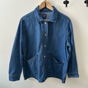 GAP Classic Indigo Denim Chore Jeans Jacket